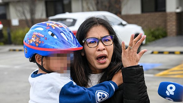 Sally, whose son attended a centre in Point Cook where the man worked, spoke to the press on Tuesday morning.