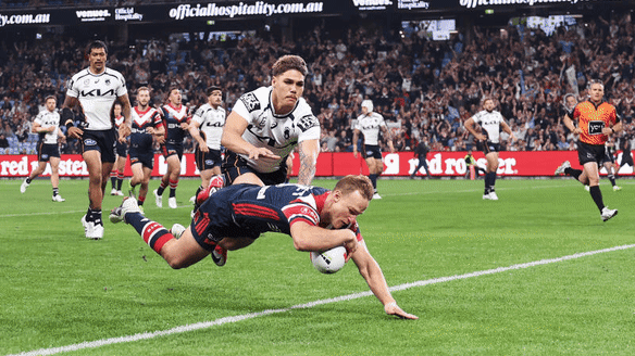 The Roosters were on fire in the first half.