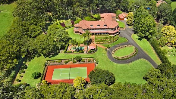 Sam and Maria Fayad’s nine-bedroom country retreat at Matcham, on the Central Coast.