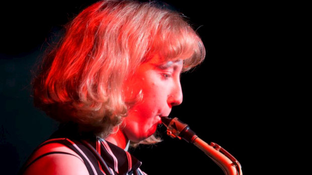 Jazz saxophonist Flora Carbo.