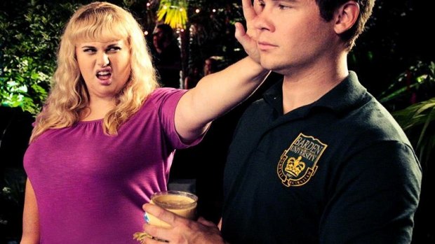 Wilson, with Adam Devine, in Pitch Perfect 2, the film that established her bankability.