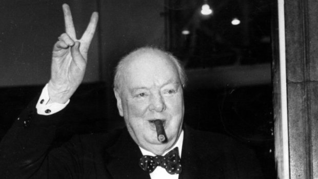 That's V for victory, while it lasted ...  Winston Churchill.