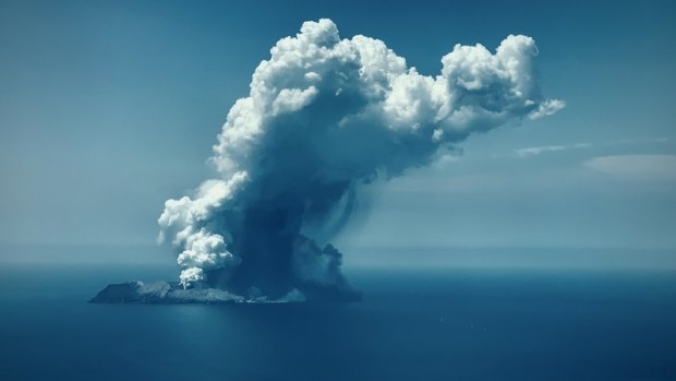 Tourism operator White Island Flights captured these images of the White Island eruption.