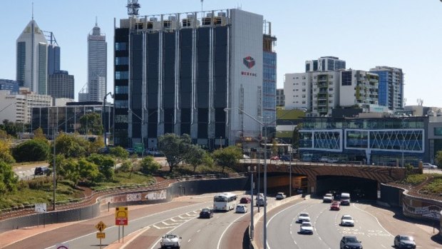 NextDC's P2 data centre sits on the site of the old Golf Box on Newcastle Street.