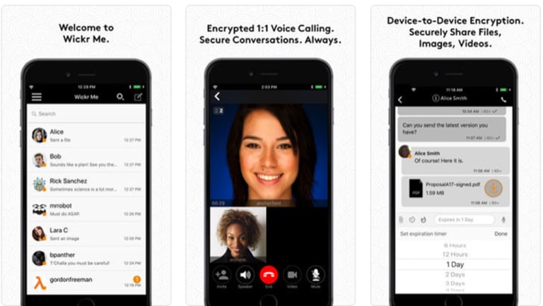 Apps like encrypted messaging service Wickr has proven tough for law-enforcement to crack.