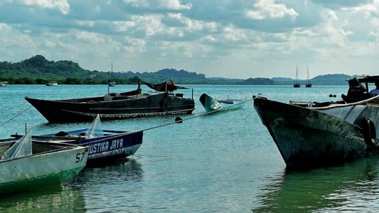 Fishing boats in Indonesia