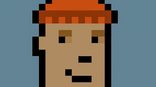 An example of a CryptoPunk NFT.