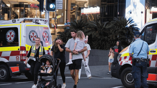 Bondi Junction stabbing GIF.