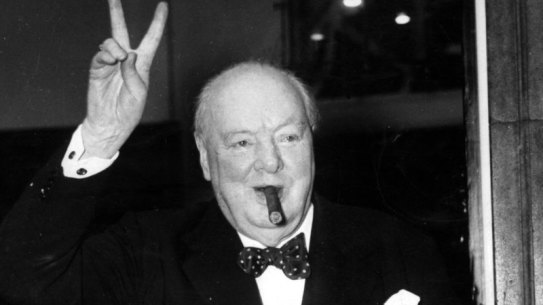 Winston Churchill. Old school.