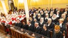 Members of the judiciary attend a ceremony at the Great Synagogue to mark the beginning of the legal year.