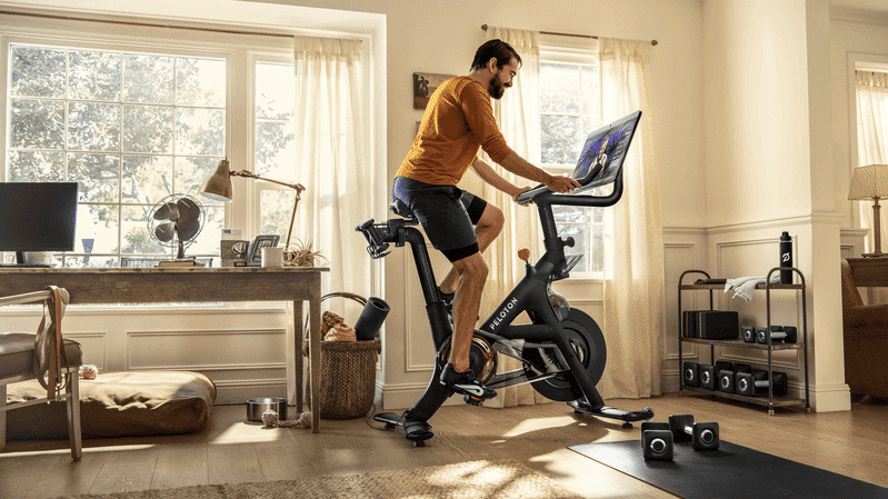 Peloton cycling from home 2025