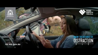 Close to 30 people died on WA roads last year due to driver distraction. 