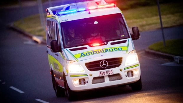 Members of the public rendered first aid while an ambulance rushed to the footpath. 