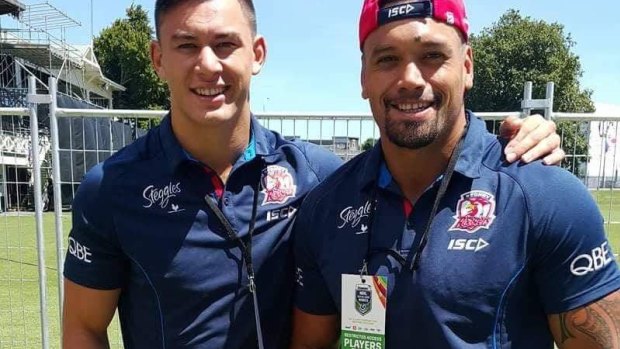 Transition: Tokoroa is a long way from Bondi Junction for Roosters Zane Tetevano and Joseph Manu.