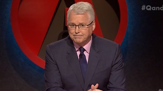 Tony Jones is the regular host of Q&A.