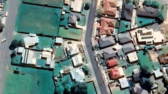 Seymour floods - before and after.