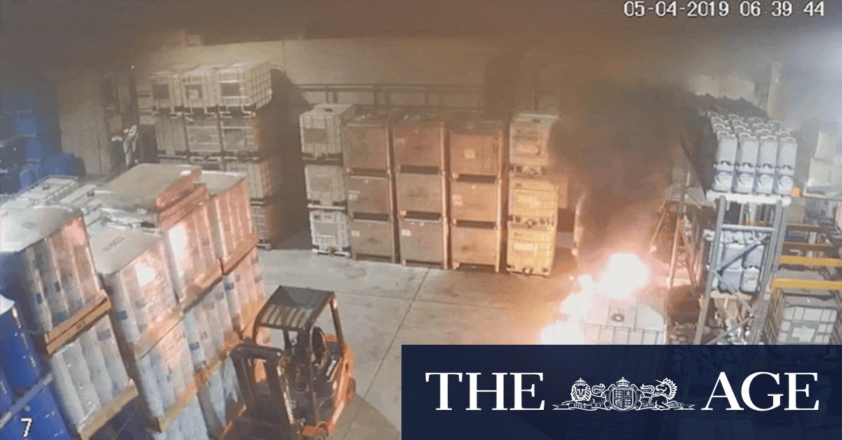 Campbellfield fire: Bradbury Industrial Services CCTV captures moment worker becomes alight - Vimarsana News