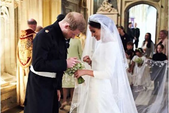 Another previously unseen image from the couple’s 2018 wedding.
