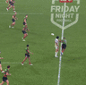 Latrell Mitchell’s 49-metre field goal against the Broncos.