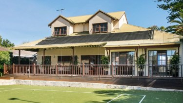 Ashton Agar's new home in Dalkeith features a tennis court.
