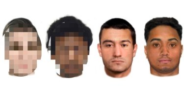 A police face fit for the men released after the home invasion in March 2017. Cameron Sharp and two teenagers were sentenced on Friday for their role in the aggravated burglary.