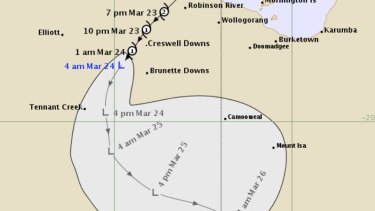 Cyclone Trevor has slowed to a tropical low.