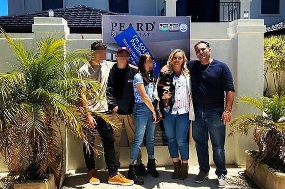 Virginia Roberts Giuffre, 37, the most prominent and outspoken survivor of Jeffrey Epstein, posted a picture on Instagram posing in front of their new Perth home in Ocean Reef, with her husband Robert and their three children.