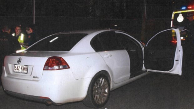 The body was found in a white 2008 Holden Commodore sedan with Queensland registration 642 KWR.