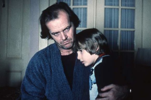 Jack Nicholson and Danny Lloyd in <i>The Shining</i>.