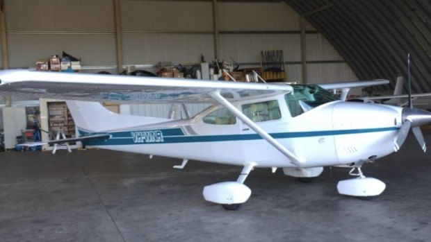 The aircraft which crashed off Moreton Island - a Cessna 182 plane with registration number VH-WNR.