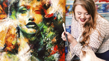 Daylesford artist Tahlia Stanton uses her TikTok profile to document her work