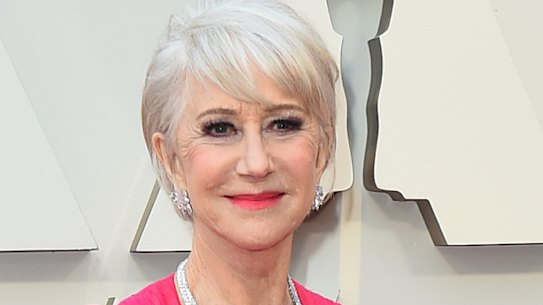 Helen Mirren looking her age, 73, and entirely fabulous.