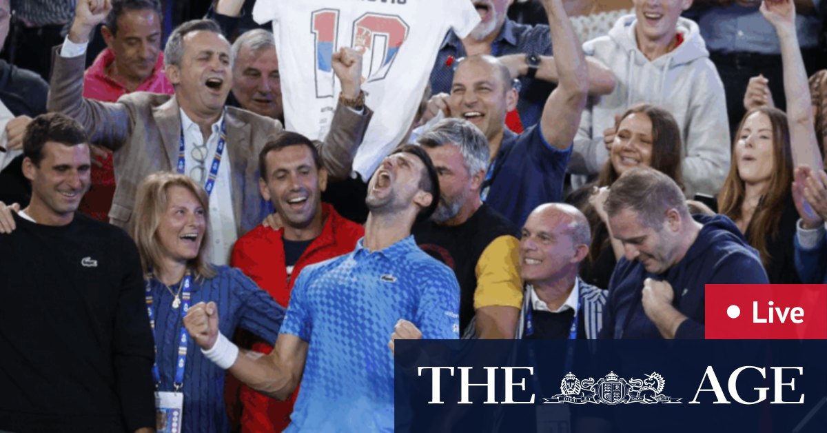 Australian Open 2023 men’s final LIVE Novak Djokovic v Stefanos