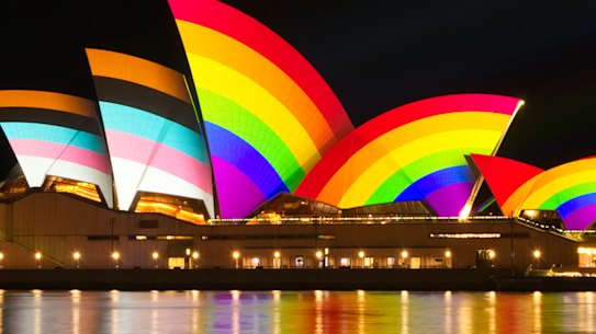 How the Sydney Opera House has been illuminated in the past.