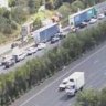 Three northbound M1 lanes reopen after rollover, congestion clearing