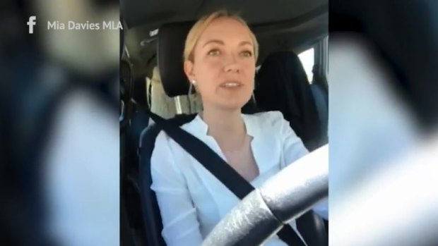 Police Commissioner Chris Dawson says WA Nationals leader Mia Davies will be up for three demerit points and a fine for filming a social media post while driving.