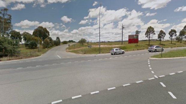 The intersection of Old Well Station Road and the Federal Highway, which will be closed for almost four months from Monday morning.