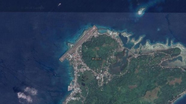 The plane was due to land at Weno airport but ended up in the Chuuk Lagoon.