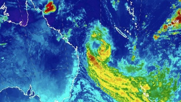 TC Oma will swing north and move along the Queensland coast from Saturday afternoon.