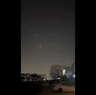 Missiles can be seen above the sky in Qatar.