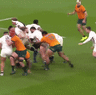 England’s rolling maul against the Wallabies.