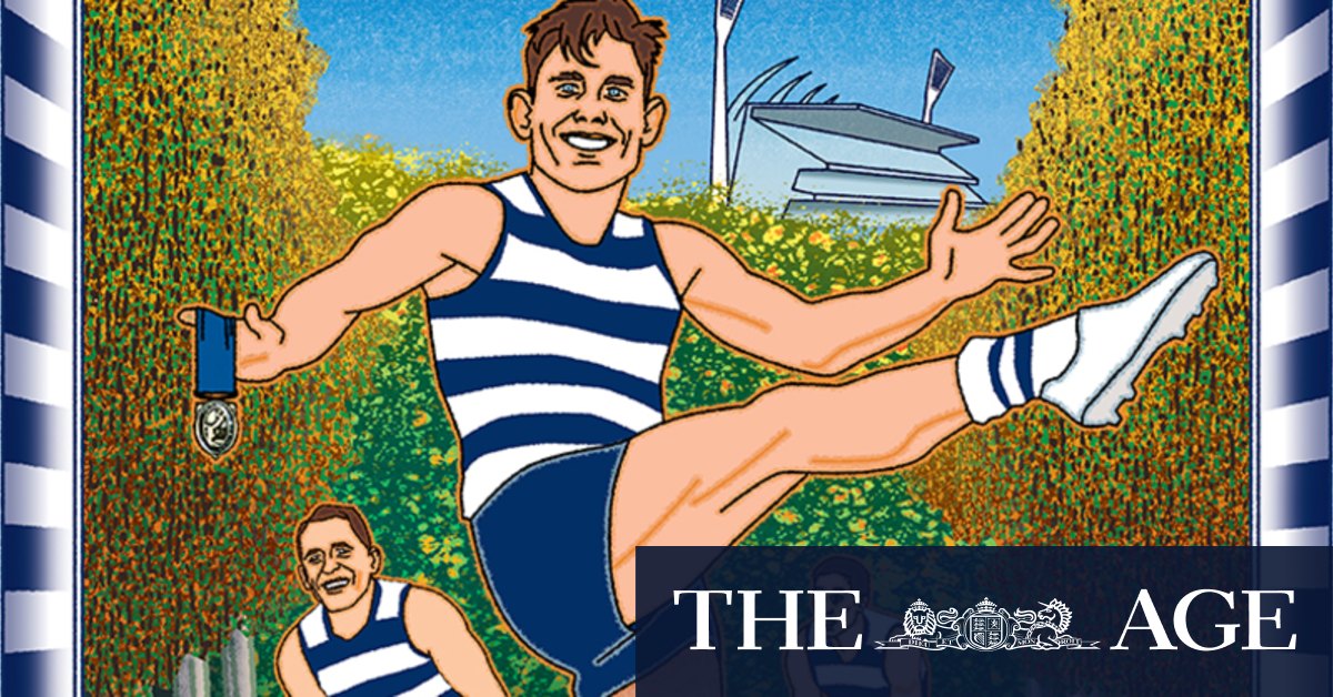 Afl Finals 2020 Geelong Cats Forward Tom Hawkins Finals Poster By Jim Pavlidis