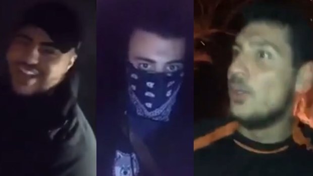 Images of the three men police wish to speak to.