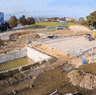 Canterbury pool construction.