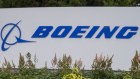 Picket signs outside the Boeing manufacturing facility during a strike in Renton, Washington.