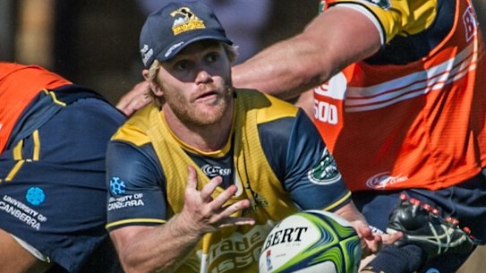 Matt Lucas will be fighting for the Brumbies' scrumhalf spot this year.