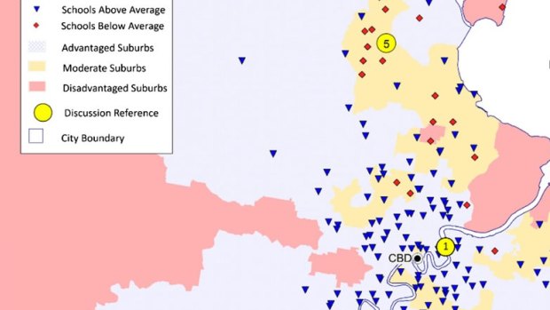New Macquarie University research shows NAPLAN results across Brisbane have become more geographically polarised.