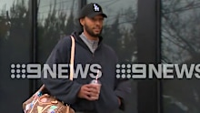 Ben Simmons arrives at Boomers camp in Melbourne.