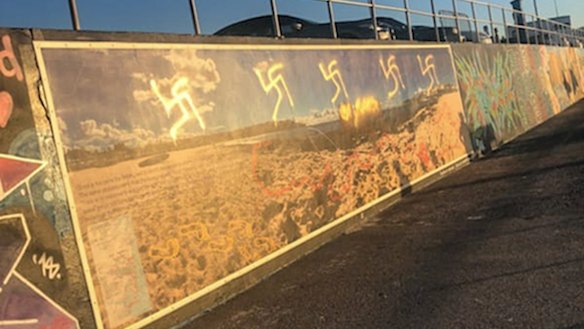 Over 20 swastika symbols appeared around the Bondi area in Sydney's east overnight.