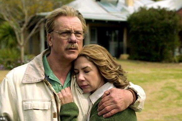 Erik Thomson and Kate Ritchie as Don and Carol Spiers in Seven’s The Claremont Murders.